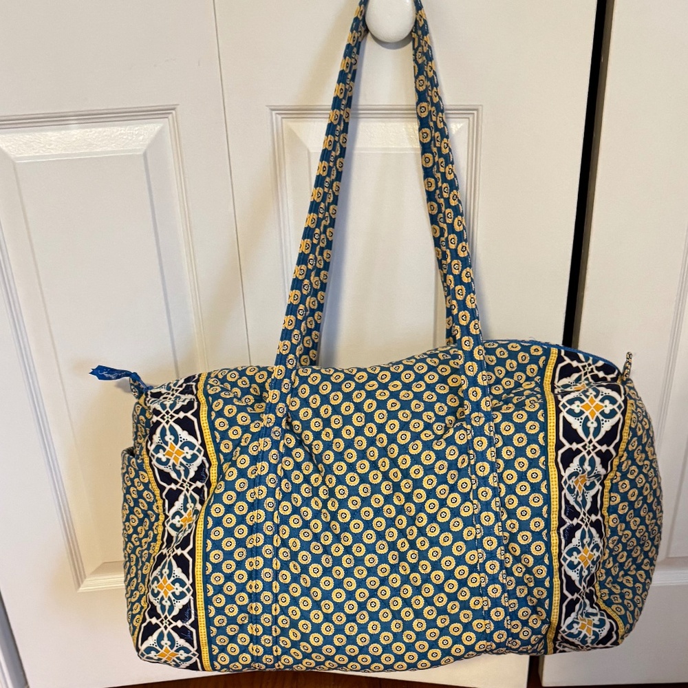 SALE: Vera Bradley Large Quilted Cotton Duffle Bag